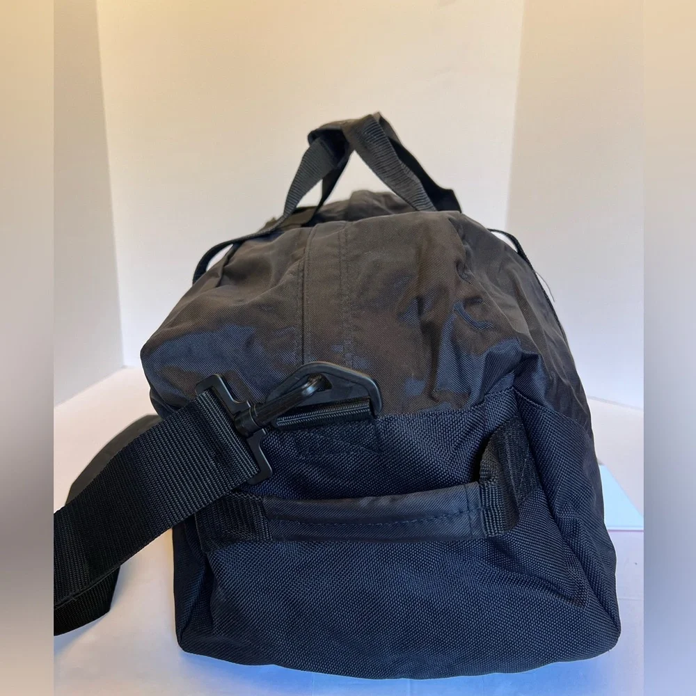 Vintage Dark Black Large Duffel Bag for Travel or Sports.  New without Tags.